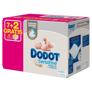 toallita dodot sensitive pack de 7 +2 x 54 toallitas
